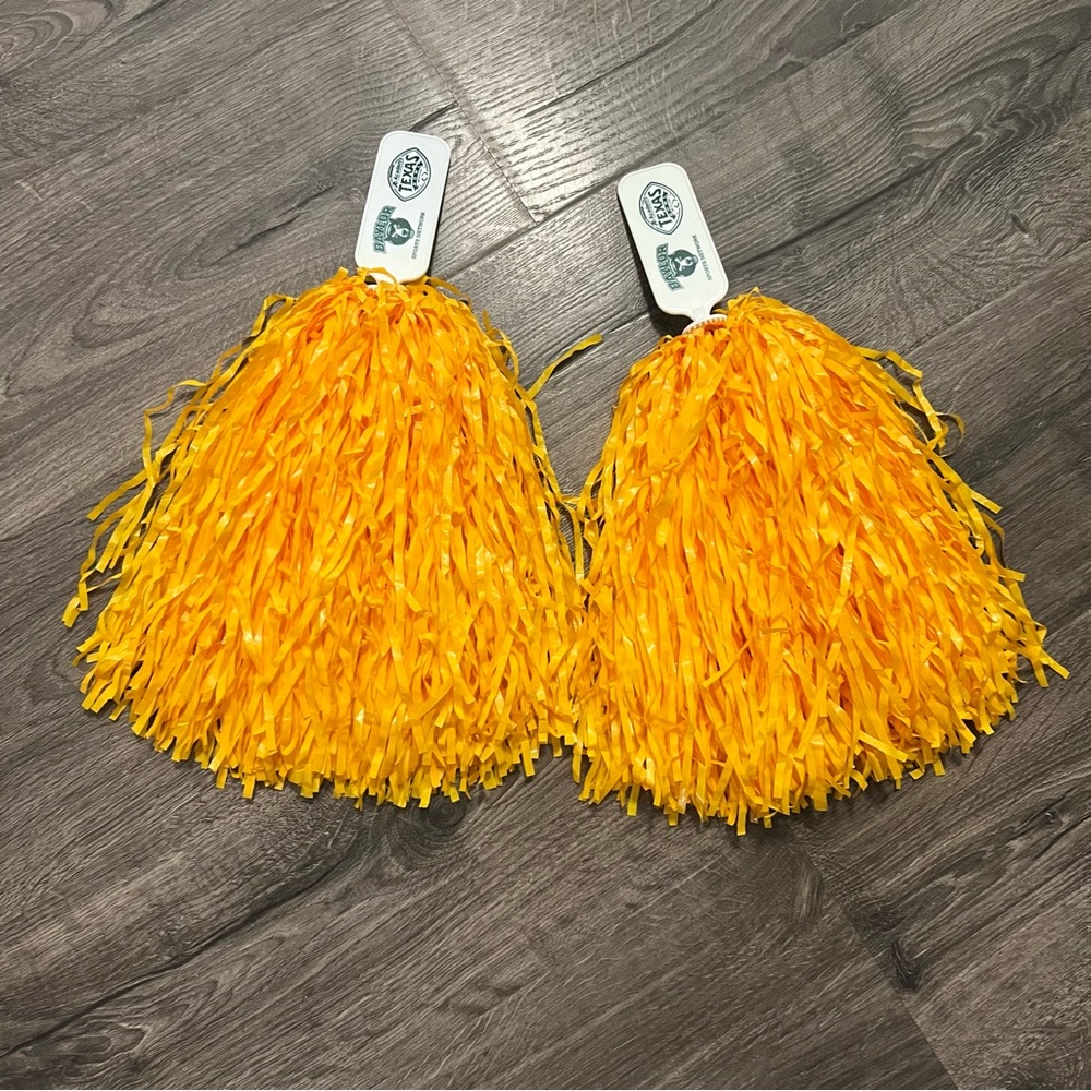 🌸 5/$15 Baylor University (Baylor Sports Network) Sic ‘Em’ Bears Pom Poms 15”